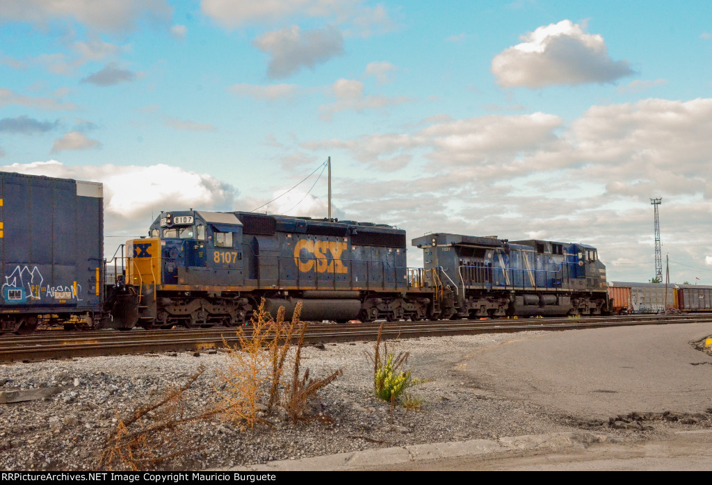 CSX & CEFX Locomotives in the yard